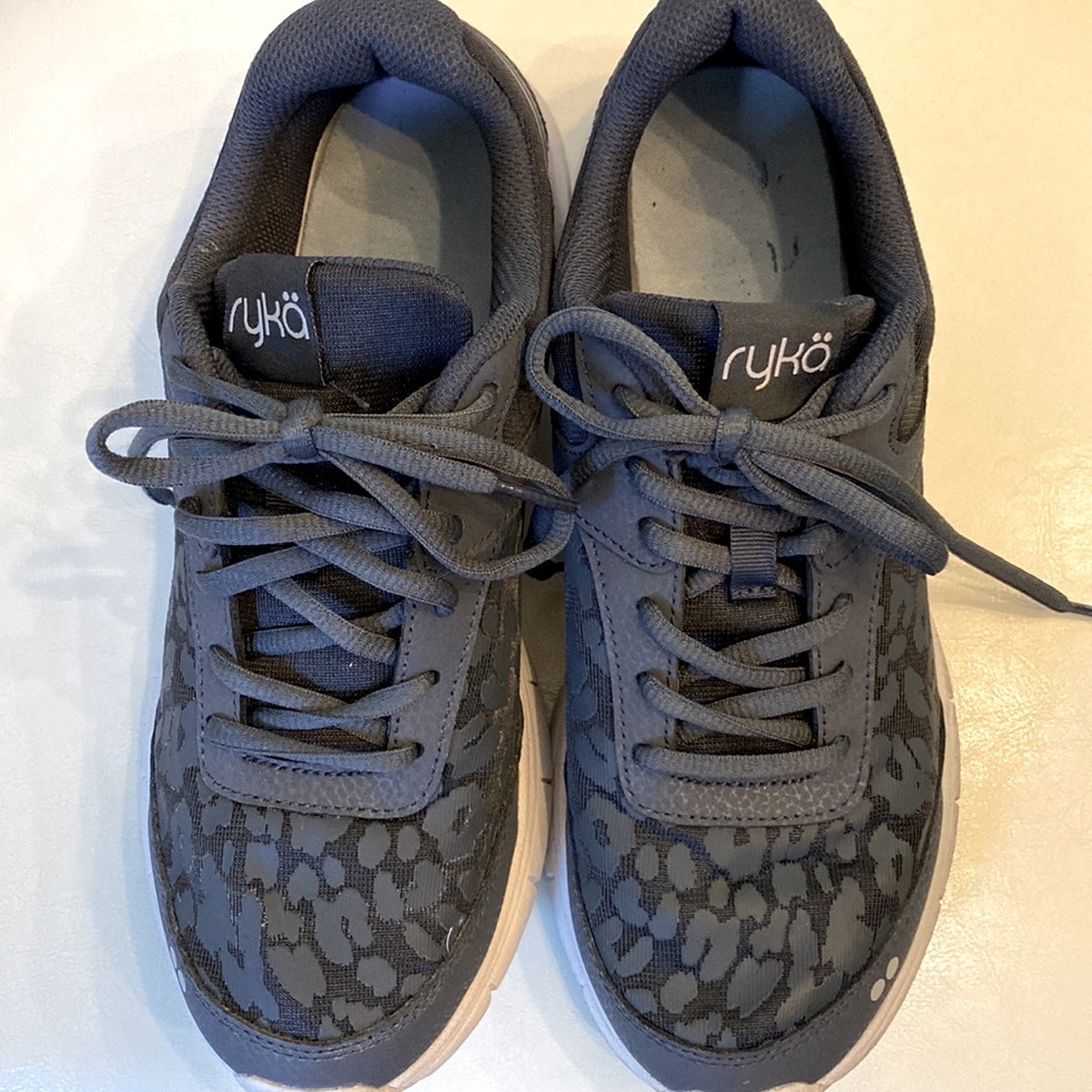 Womens Ryka Dynamic Pro Training Sneaker Size 9.5 Dark Gray Animal Print - Picture 6 of 7